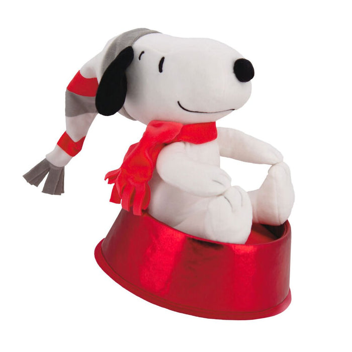 Hallmark : Peanuts® Plush Fabric Hallmark Tree Topper, 9.75" - Hallmark : Peanuts® Plush Fabric Hallmark Tree Topper, 9.75"