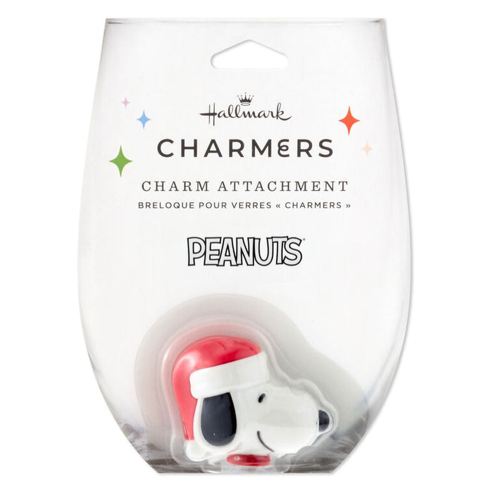 Hallmark : Peanuts® Santa Snoopy Charmers Silicone Charm - Hallmark : Peanuts® Santa Snoopy Charmers Silicone Charm