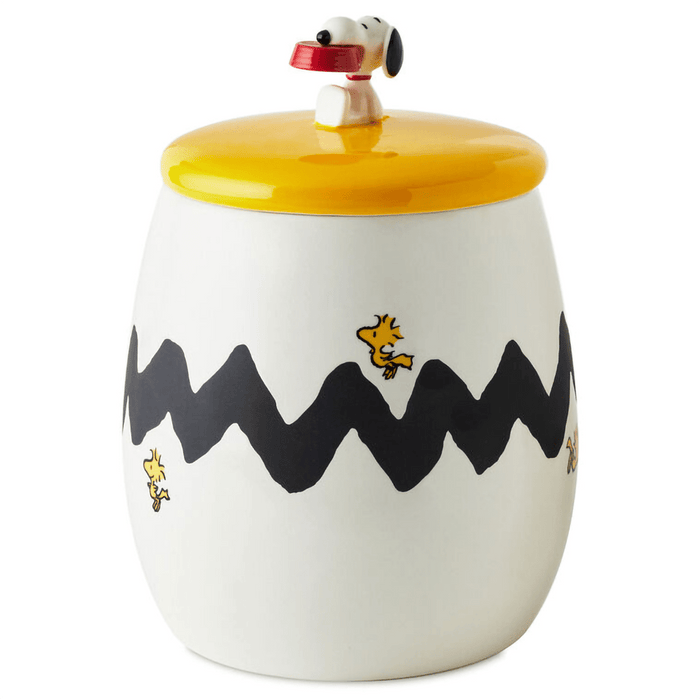 Hallmark : Peanuts® Snoopy and Woodstock Cookie Jar With Sound, 10" - Hallmark : Peanuts® Snoopy and Woodstock Cookie Jar With Sound, 10"