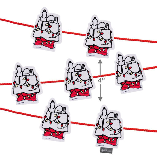 Hallmark : Peanuts® Snoopy Fabric Hallmark Garland, 72" - Hallmark : Peanuts® Snoopy Fabric Hallmark Garland, 72"