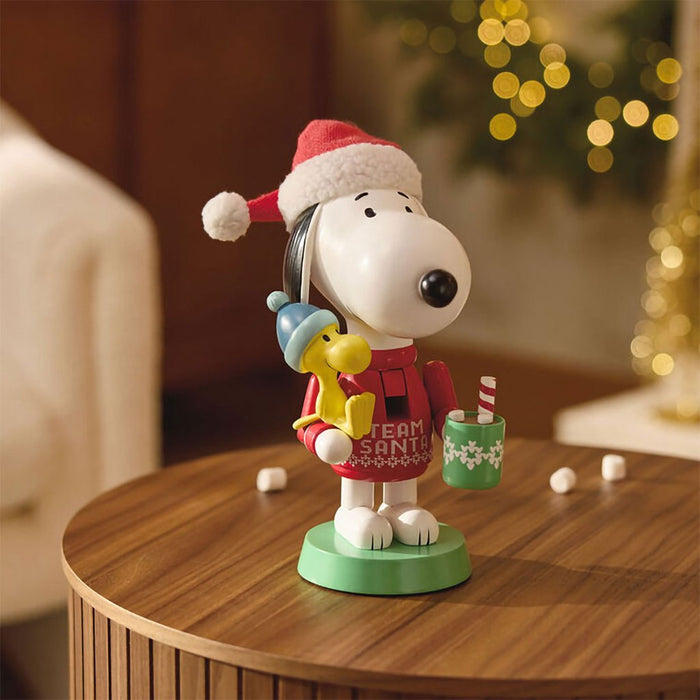 Hallmark : Peanuts® Team Santa Snoopy Nutcracker Figurine, 9.5" - Hallmark : Peanuts® Team Santa Snoopy Nutcracker Figurine, 9.5"