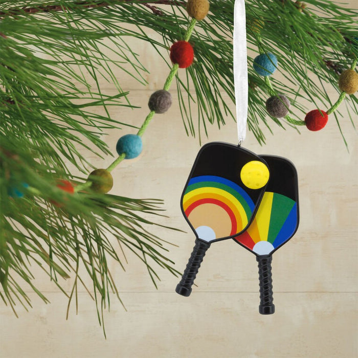 Hallmark : Pickleball Paddles Hallmark Ornament - Hallmark : Pickleball Paddles Hallmark Ornament