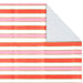 Hallmark : Pink, Coral and Gold Foil Stripes Flat Wrapping Paper With Gift Tags, 3 sheets - Hallmark : Pink, Coral and Gold Foil Stripes Flat Wrapping Paper With Gift Tags, 3 sheets