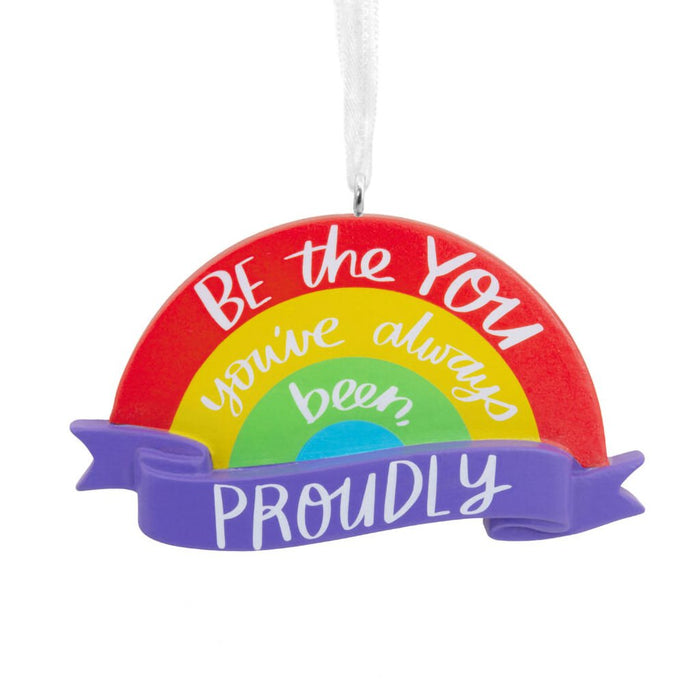 Hallmark : Proudly Be You Rainbow Hallmark Ornament - Hallmark : Proudly Be You Rainbow Hallmark Ornament