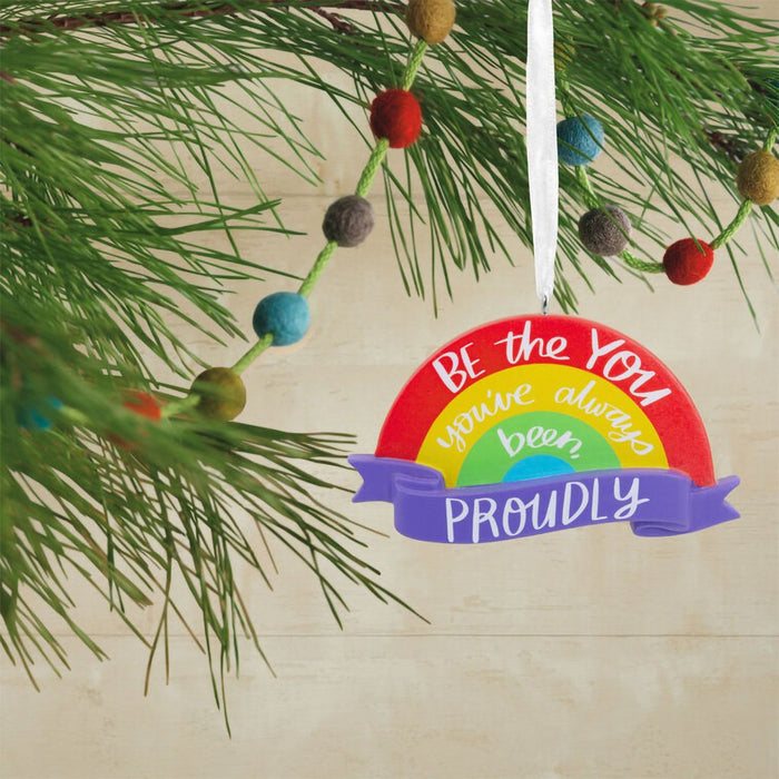 Hallmark : Proudly Be You Rainbow Hallmark Ornament - Hallmark : Proudly Be You Rainbow Hallmark Ornament