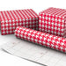 Hallmark : Red and White Houndstooth Holiday Wrapping Paper Roll, 35 sq. ft. - Hallmark : Red and White Houndstooth Holiday Wrapping Paper Roll, 35 sq. ft.