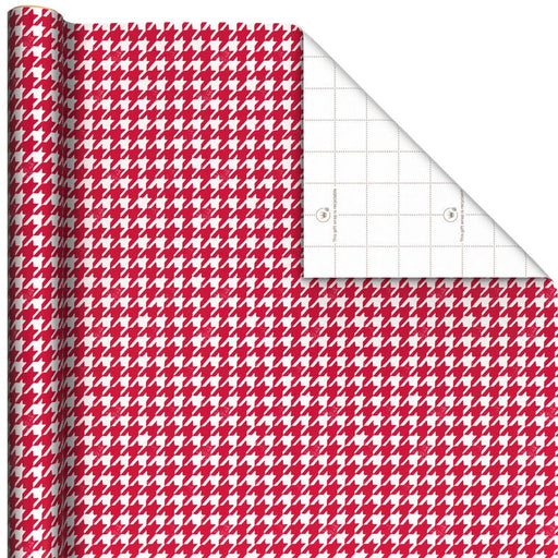 Hallmark : Red and White Houndstooth Holiday Wrapping Paper Roll, 35 sq. ft. - Hallmark : Red and White Houndstooth Holiday Wrapping Paper Roll, 35 sq. ft.