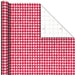 Hallmark : Red and White Houndstooth Jumbo Wrapping Paper Roll, 90 sq. ft. - Hallmark : Red and White Houndstooth Jumbo Wrapping Paper Roll, 90 sq. ft.