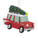 Hallmark : Red Car With Tree Hallmark Ornament - Hallmark : Red Car With Tree Hallmark Ornament