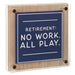 Hallmark : Retirement: No Work All Play Layered Wall Decor, 6.5" - Hallmark : Retirement: No Work All Play Layered Wall Decor, 6.5"