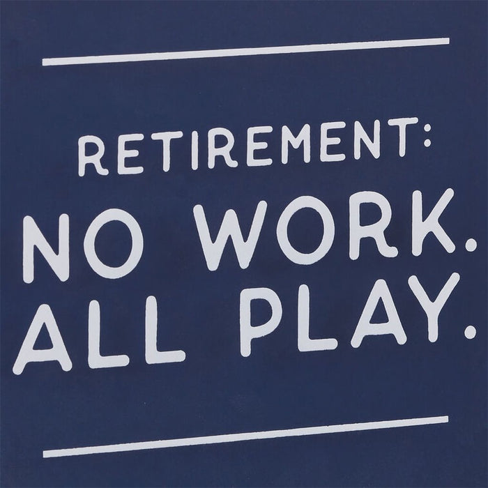 Hallmark : Retirement: No Work All Play Layered Wall Decor, 6.5" - Hallmark : Retirement: No Work All Play Layered Wall Decor, 6.5"