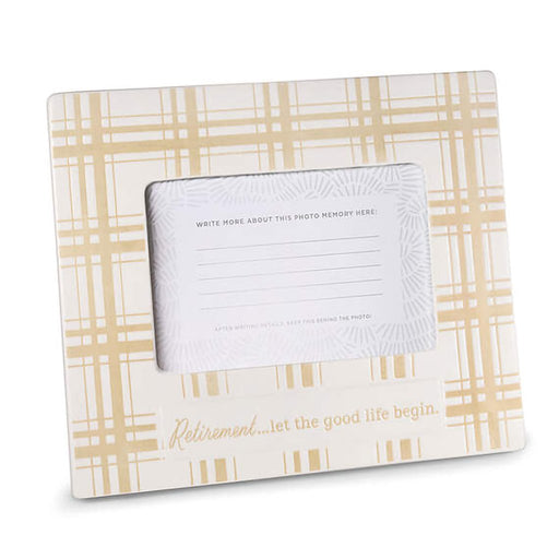 Hallmark : Retirement Quote On Plaid Picture Frame, 4x6 - Hallmark : Retirement Quote On Plaid Picture Frame, 4x6