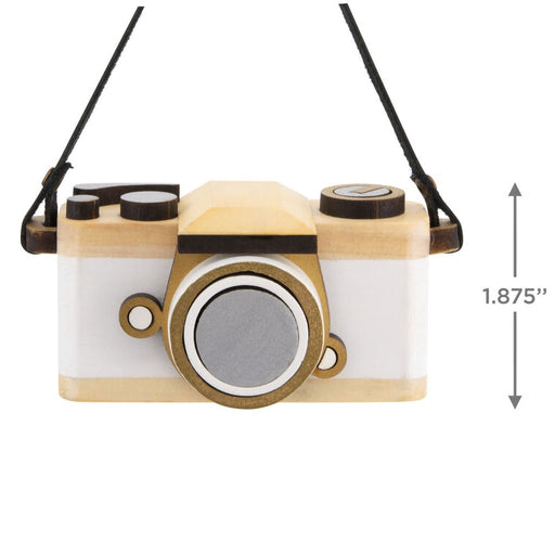 Hallmark : Retro Camera Wood Hallmark Ornament - Hallmark : Retro Camera Wood Hallmark Ornament