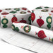 Hallmark : Retro Ornaments on White Christmas Wrapping Paper Roll, 35 sq. ft. - Hallmark : Retro Ornaments on White Christmas Wrapping Paper Roll, 35 sq. ft.