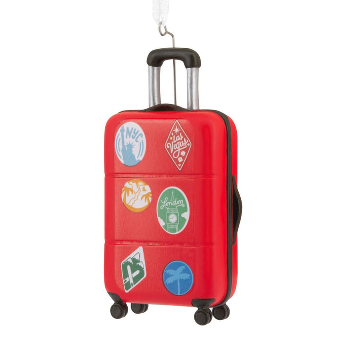 Hallmark : Rolling Suitcase Hallmark Ornament - Hallmark : Rolling Suitcase Hallmark Ornament