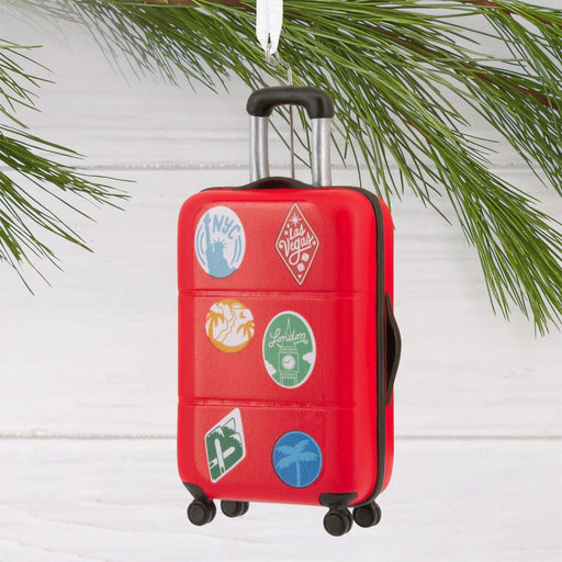 Hallmark : Rolling Suitcase Hallmark Ornament - Hallmark : Rolling Suitcase Hallmark Ornament