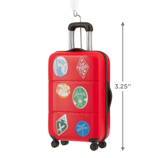 Hallmark : Rolling Suitcase Hallmark Ornament - Hallmark : Rolling Suitcase Hallmark Ornament