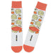 Hallmark : Shoebox Devoted to Cheese Funny Crew Socks - Hallmark : Shoebox Devoted to Cheese Funny Crew Socks