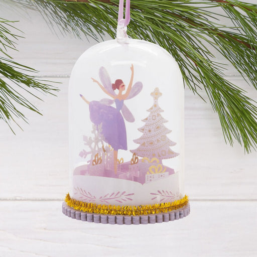 Hallmark : Signature Fairy Cloche Glass and Paper Hallmark Ornament - Hallmark : Signature Fairy Cloche Glass and Paper Hallmark Ornament