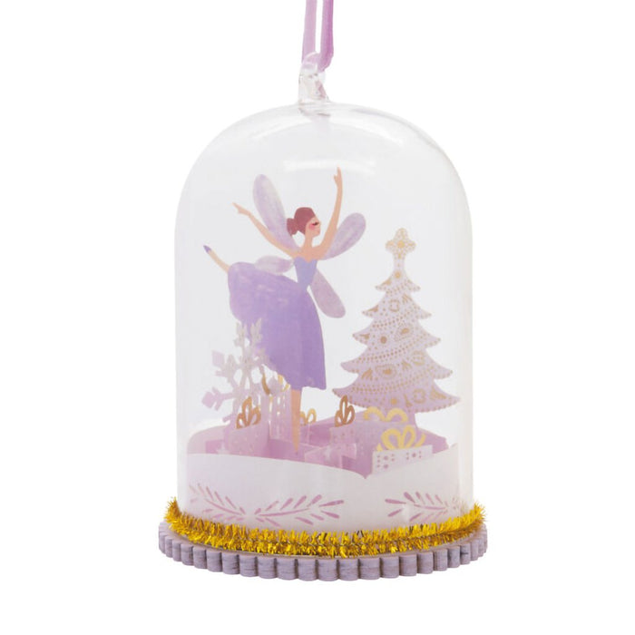 Hallmark : Signature Fairy Cloche Glass and Paper Hallmark Ornament - Hallmark : Signature Fairy Cloche Glass and Paper Hallmark Ornament