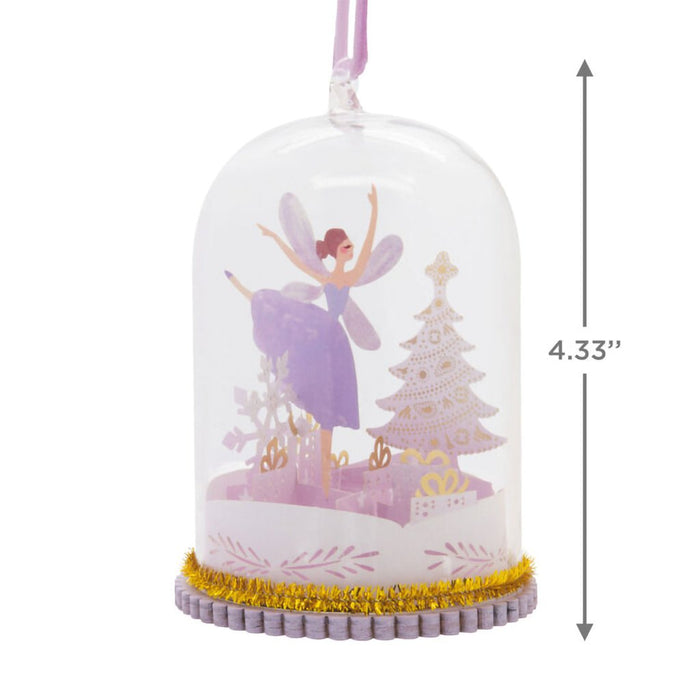 Hallmark : Signature Fairy Cloche Glass and Paper Hallmark Ornament - Hallmark : Signature Fairy Cloche Glass and Paper Hallmark Ornament