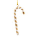 Hallmark : Signature Gold and White Candy Cane Hallmark Ornament - Hallmark : Signature Gold and White Candy Cane Hallmark Ornament