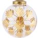 Hallmark : Signature Gold - Etched Glass Hallmark Ornaments - Set of 6 - Hallmark : Signature Gold - Etched Glass Hallmark Ornaments - Set of 6