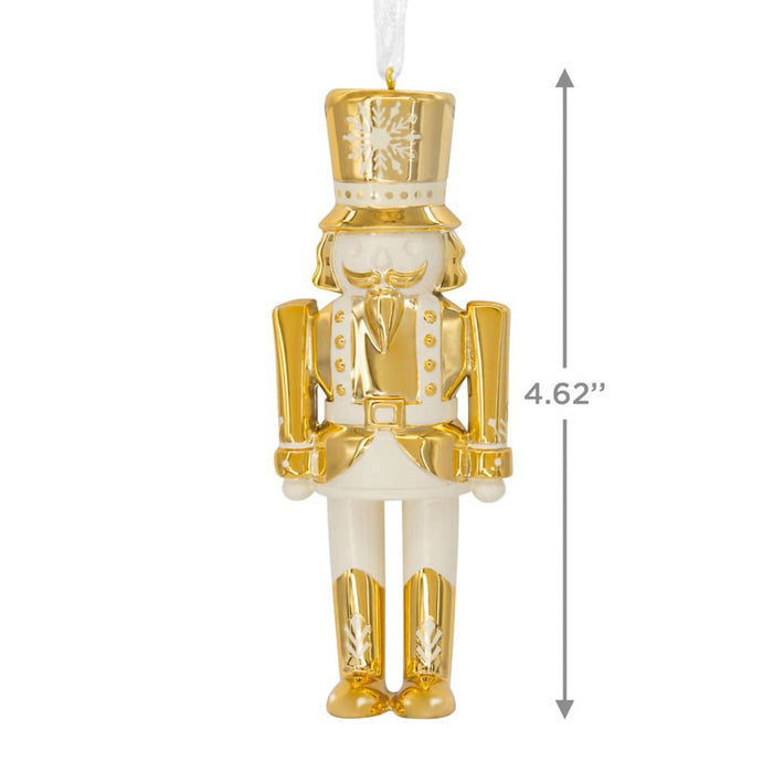 Hallmark : Signature Gold Nutcracker Ornament - Hallmark : Signature Gold Nutcracker Ornament