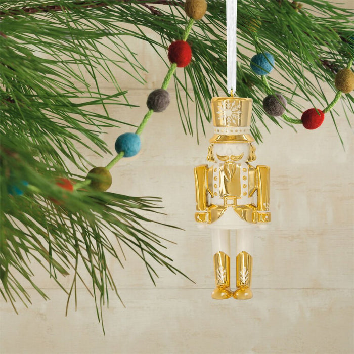 Hallmark : Signature Gold Nutcracker Ornament - Hallmark : Signature Gold Nutcracker Ornament