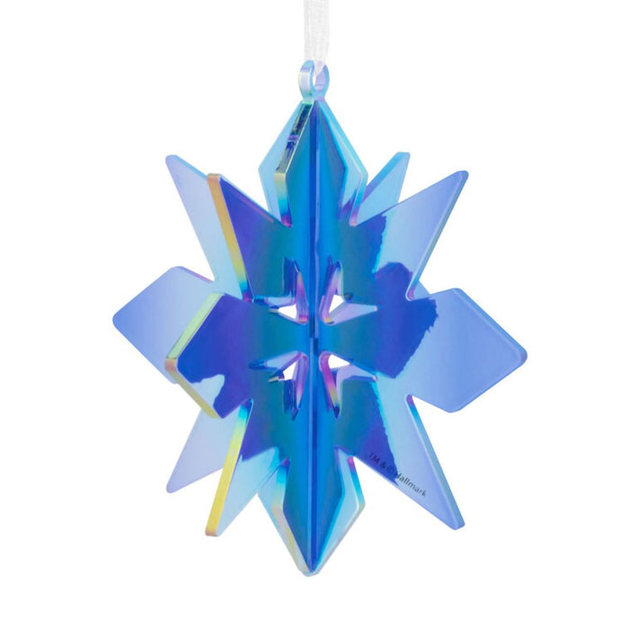 Hallmark : Signature Iridescent Blue Snowflake Acrylic Ornament - Hallmark : Signature Iridescent Blue Snowflake Acrylic Ornament