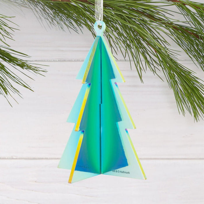 Hallmark : Signature Iridescent Green Tree Acrylic Hallmark Ornament - Hallmark : Signature Iridescent Green Tree Acrylic Hallmark Ornament