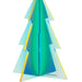 Hallmark : Signature Iridescent Green Tree Acrylic Hallmark Ornament - Hallmark : Signature Iridescent Green Tree Acrylic Hallmark Ornament