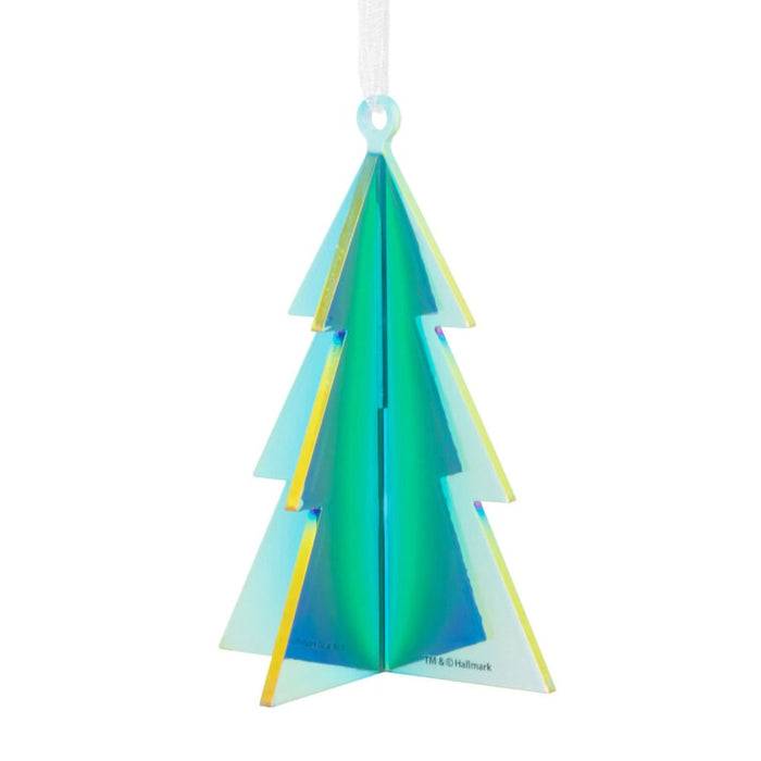 Hallmark : Signature Iridescent Green Tree Acrylic Hallmark Ornament - Hallmark : Signature Iridescent Green Tree Acrylic Hallmark Ornament