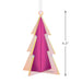 Hallmark : Signature Iridescent Pink Tree Acrylic Hallmark Ornament - Hallmark : Signature Iridescent Pink Tree Acrylic Hallmark Ornament