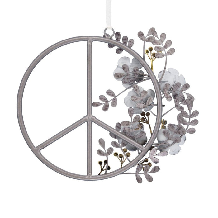 Hallmark : Signature Peace Symbol Metal Hallmark Ornament - Hallmark : Signature Peace Symbol Metal Hallmark Ornament