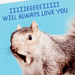 Hallmark : Singing Squirrel Photo Funny Coaster - Hallmark : Singing Squirrel Photo Funny Coaster