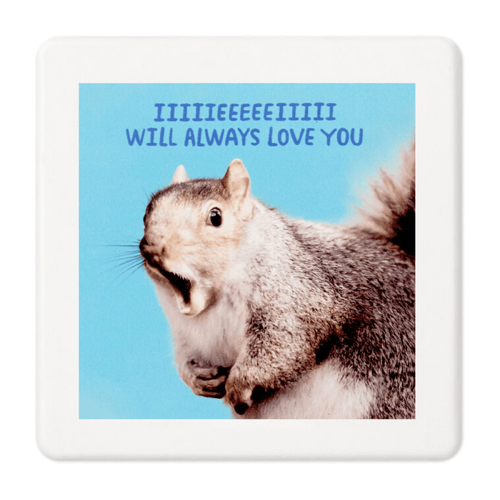 Hallmark : Singing Squirrel Photo Funny Coaster - Hallmark : Singing Squirrel Photo Funny Coaster