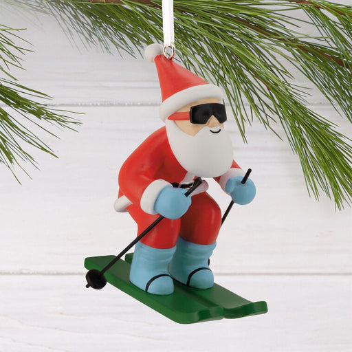 Hallmark : Skiing Santa Hallmark Ornament - Hallmark : Skiing Santa Hallmark Ornament