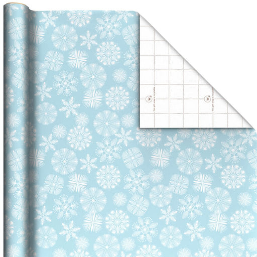 Hallmark : Snowflakes on Light Blue Holiday Wrapping Paper Roll, 22.5 sq. ft. - Hallmark : Snowflakes on Light Blue Holiday Wrapping Paper Roll, 22.5 sq. ft.