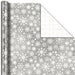 Hallmark : Snowflakes on Metallic Silver Jumbo Holiday Wrapping Paper Roll, 54 sq. ft. - Hallmark : Snowflakes on Metallic Silver Jumbo Holiday Wrapping Paper Roll, 54 sq. ft.