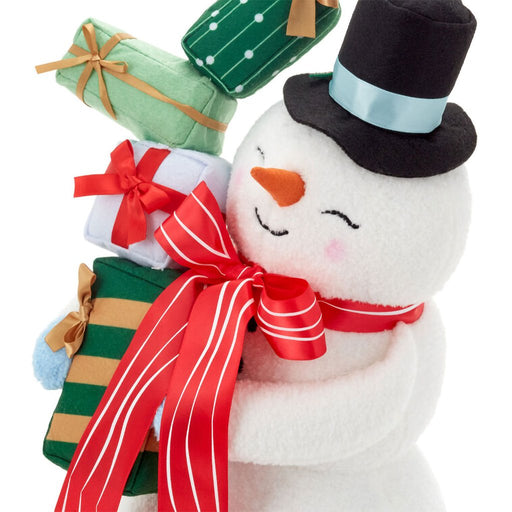 Hallmark : Snowman With Presents Plush Holiday Decor, 18" - Hallmark : Snowman With Presents Plush Holiday Decor, 18"