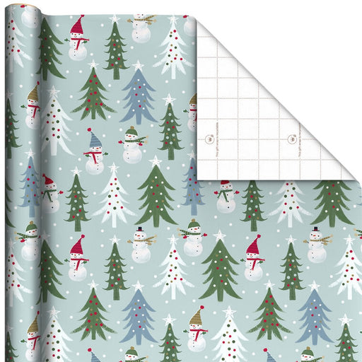 Hallmark : Snowmen and Christmas Trees Jumbo Wrapping Paper Roll, 90 sq. ft. - Hallmark : Snowmen and Christmas Trees Jumbo Wrapping Paper Roll, 90 sq. ft.