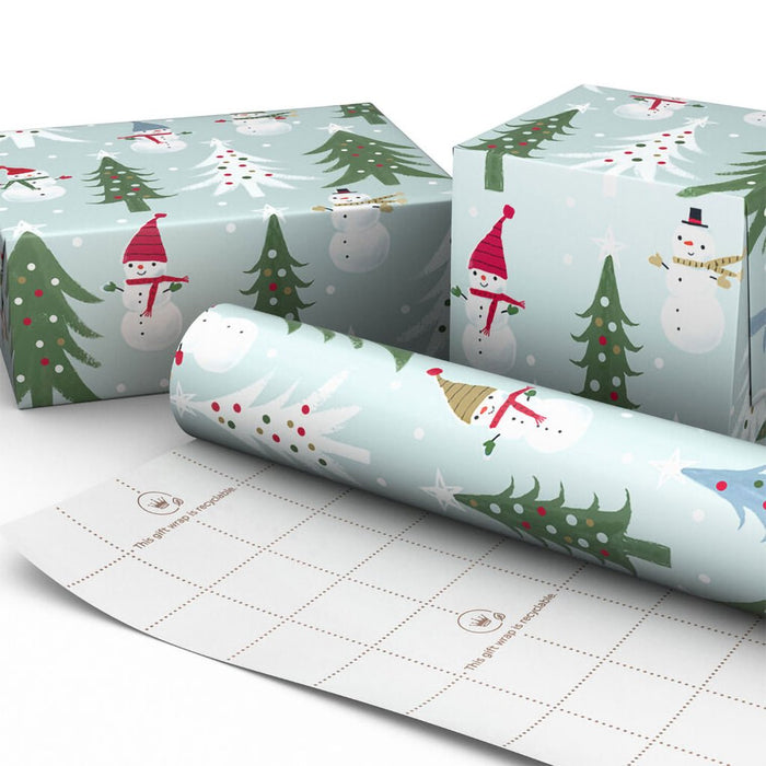 Hallmark : Snowmen and Christmas Trees Jumbo Wrapping Paper Roll, 90 sq. ft. - Hallmark : Snowmen and Christmas Trees Jumbo Wrapping Paper Roll, 90 sq. ft.