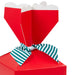 Hallmark : Solid Red Christmas Vertical Treat Box With Tie - Hallmark : Solid Red Christmas Vertical Treat Box With Tie