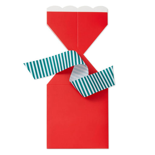 Hallmark : Solid Red Christmas Vertical Treat Box With Tie - Hallmark : Solid Red Christmas Vertical Treat Box With Tie