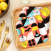 Hallmark : Spooky Icons Colorblock Halloween Dessert Plates, Pack of 8 - Hallmark : Spooky Icons Colorblock Halloween Dessert Plates, Pack of 8