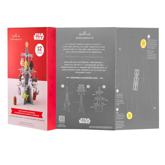 Hallmark : Star Wars™ Hallmark Countdown Calendar Paper Tree Set With 12 Mini Ornaments - Hallmark : Star Wars™ Hallmark Countdown Calendar Paper Tree Set With 12 Mini Ornaments