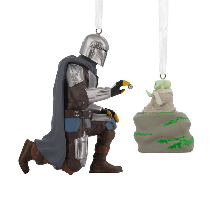 Hallmark : Star Wars: The Mandalorian™ and Grogu™ Hallmark Ornaments, Set of 2 - Hallmark : Star Wars: The Mandalorian™ and Grogu™ Hallmark Ornaments, Set of 2