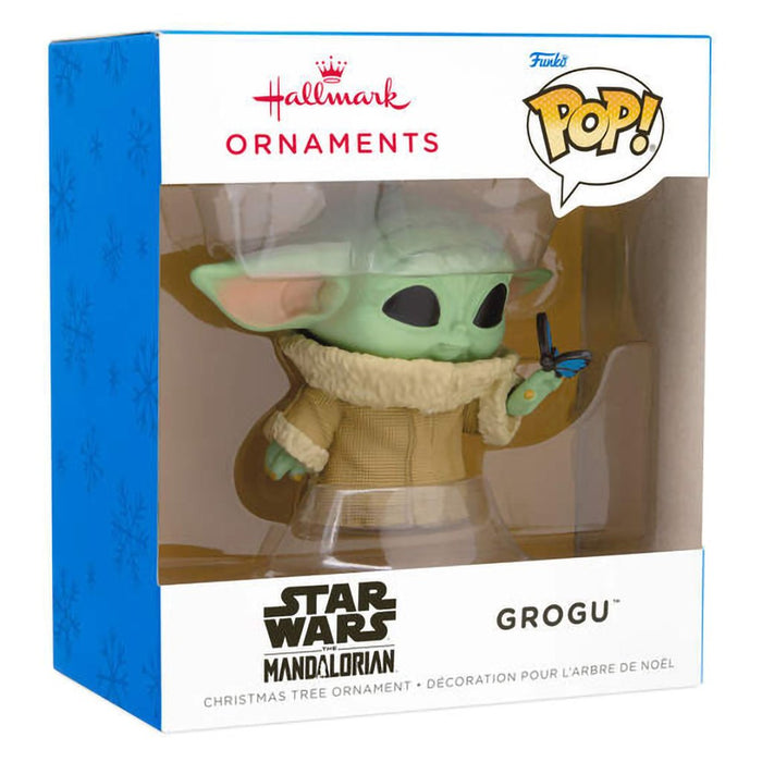 Hallmark : Star Wars: The Mandalorian™ Grogu With Butterfly Funko POP!® Hallmark Ornament - Hallmark : Star Wars: The Mandalorian™ Grogu With Butterfly Funko POP!® Hallmark Ornament