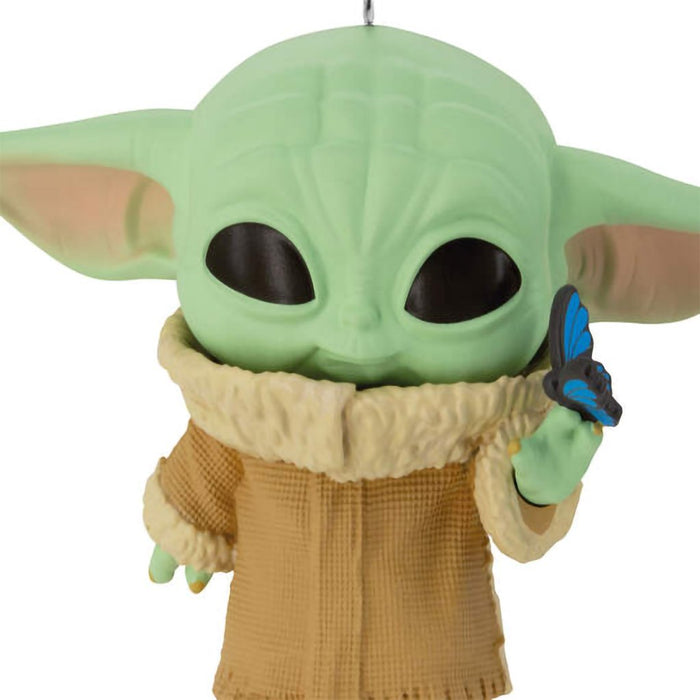 Hallmark : Star Wars: The Mandalorian™ Grogu With Butterfly Funko POP!® Hallmark Ornament - Hallmark : Star Wars: The Mandalorian™ Grogu With Butterfly Funko POP!® Hallmark Ornament